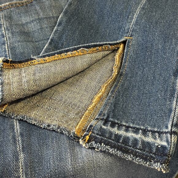 Kancan Women's Jeans Vintage 90s SZ 9 /28 Kick Pleat Blue High Rise Wide Leg NEW - Picture 7 of 16